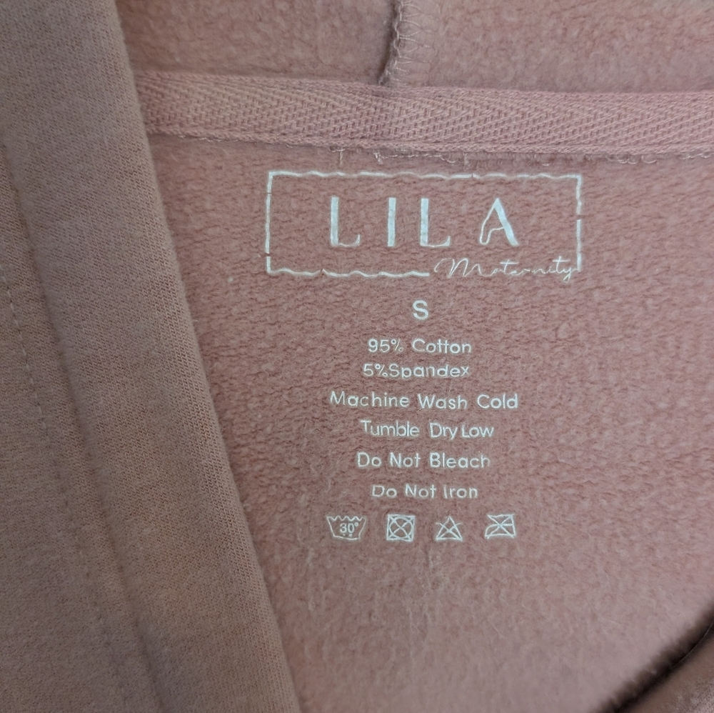 Lila Nikki Nursing Sweatshirt Dusty Rose Small - Picture 4 of 4